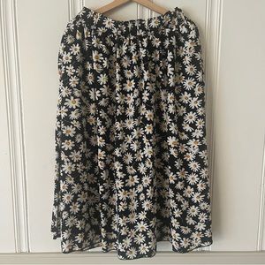 SHEIN daisy midi skirt